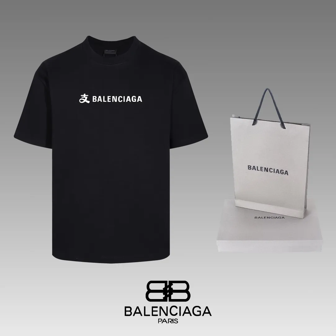 #「 Quality」 《BALENCIAGA 》24SS Classic T Quality - 2 - os 220 -26 280g - 320g - Quality ：Black White Size: XS-S-M-L